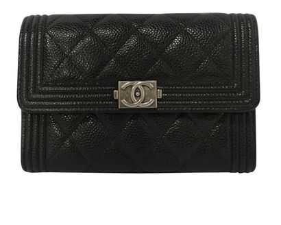 Chanel Long Boy Flap Wallet, front view